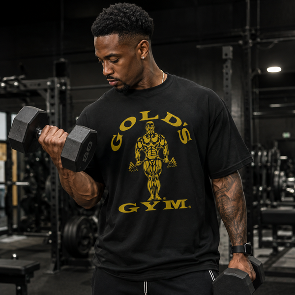 Gold on Black - The GG Logo Graphic Tee - mockup