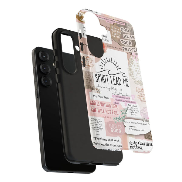 Christian Phone Case for Samsung | Bible Verse Scripture Collage | Dual-Layer Shockproof Cover | Inspirational Gift for Women