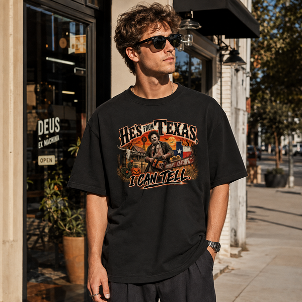 He's From Texas, I Can Tell - LT Graphic Tee - lifestyle