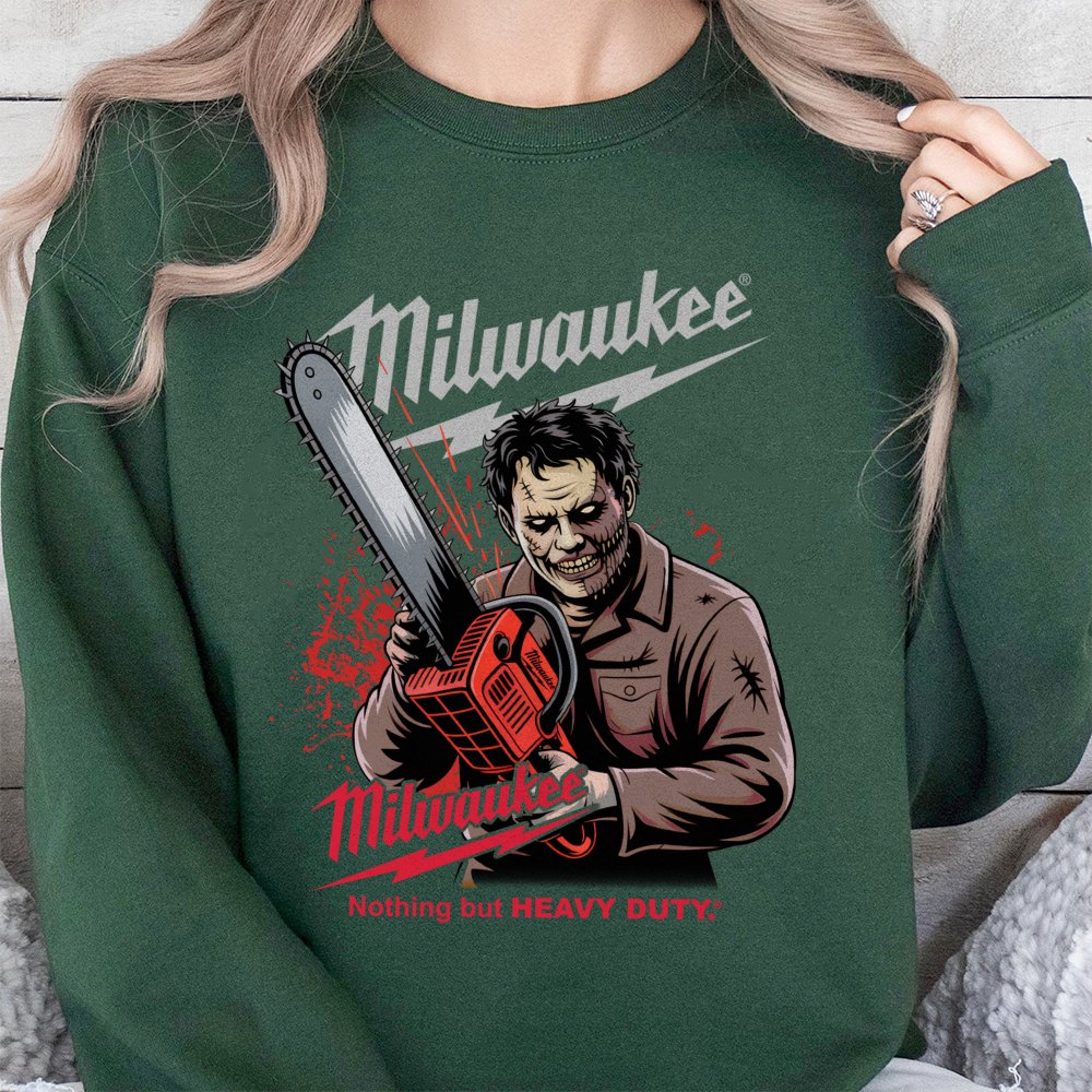 Horror Movie Chainsaw Graphic Sweatshirt | Spooky Slasher Fan Apparel | Premium Cotton Blend | Gift for Horror Lovers and Too