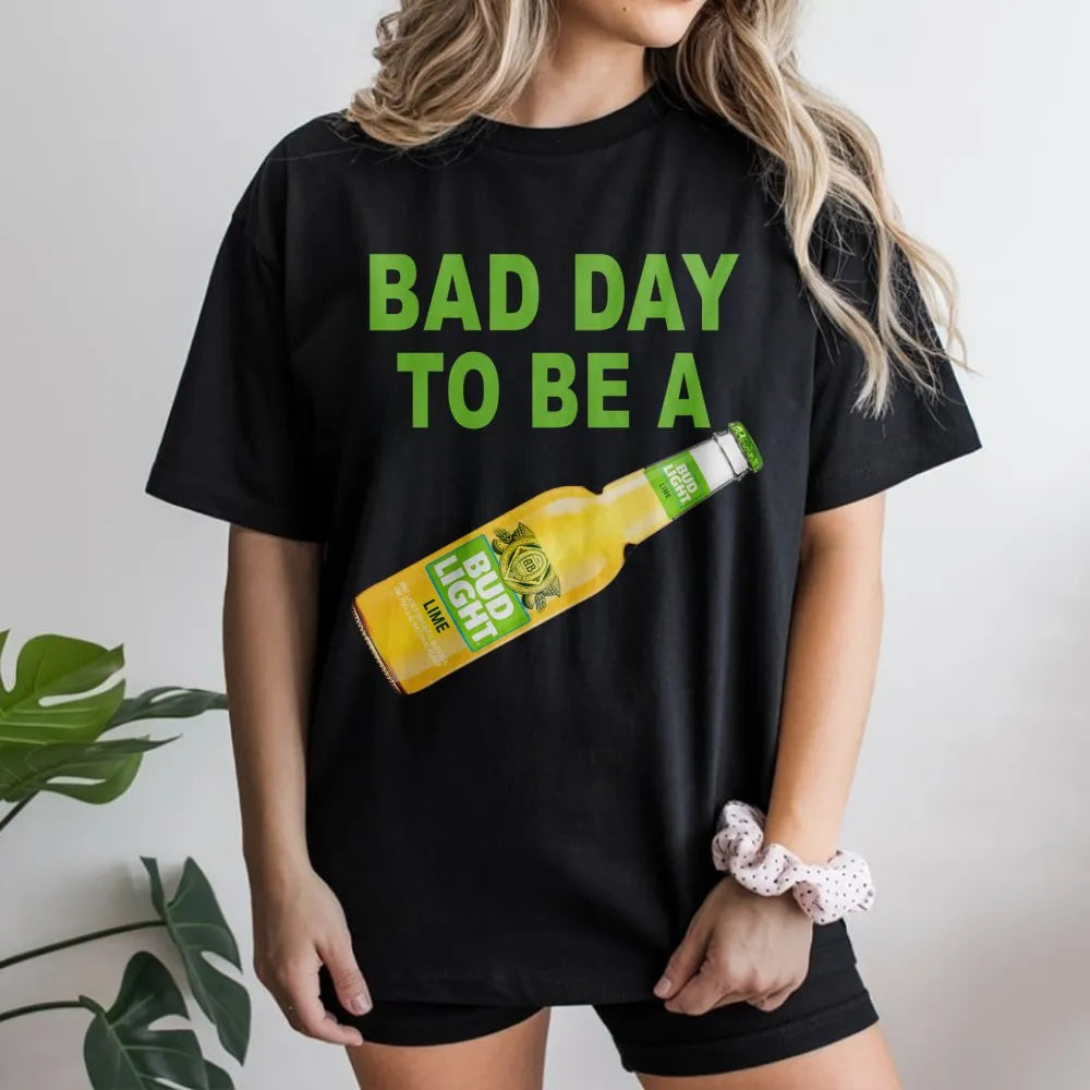 Bad Day To Be A Beer Graphic T-Shirt | Funny Drinking Slogan Tee | Premium Cotton Casual Apparel | Gift For Beer Lovers And P
