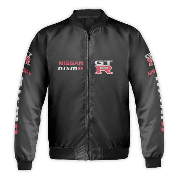 Nissan Nismo GT-R Bomber Jacket | JDM Racing Logo Streetwear Coat | Premium Nylon & Taffeta | Automotive Apparel Gift for Car