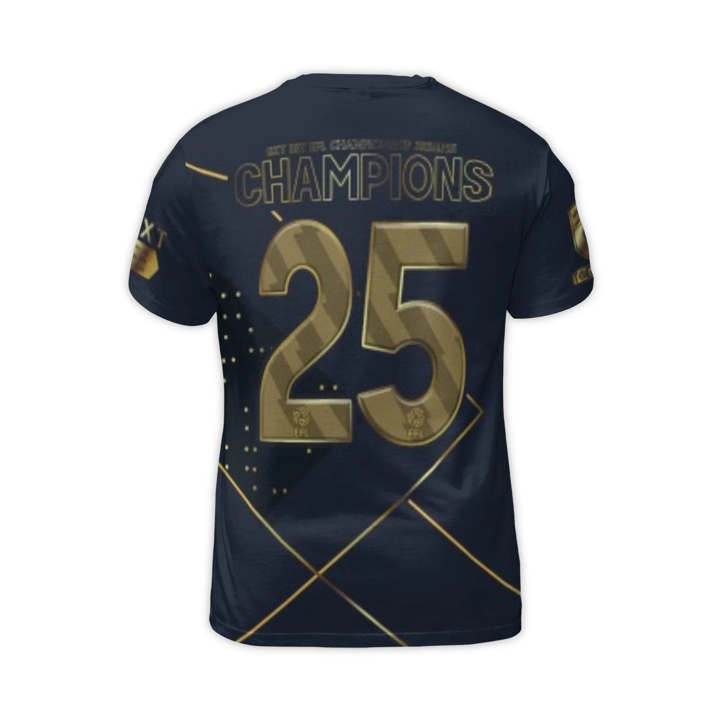 Leeds United Champions 2025 T-Shirt | Sky Bet EFL Championship Graphic Tee | Premium Polyester Spandex | Football Fan Gift fo