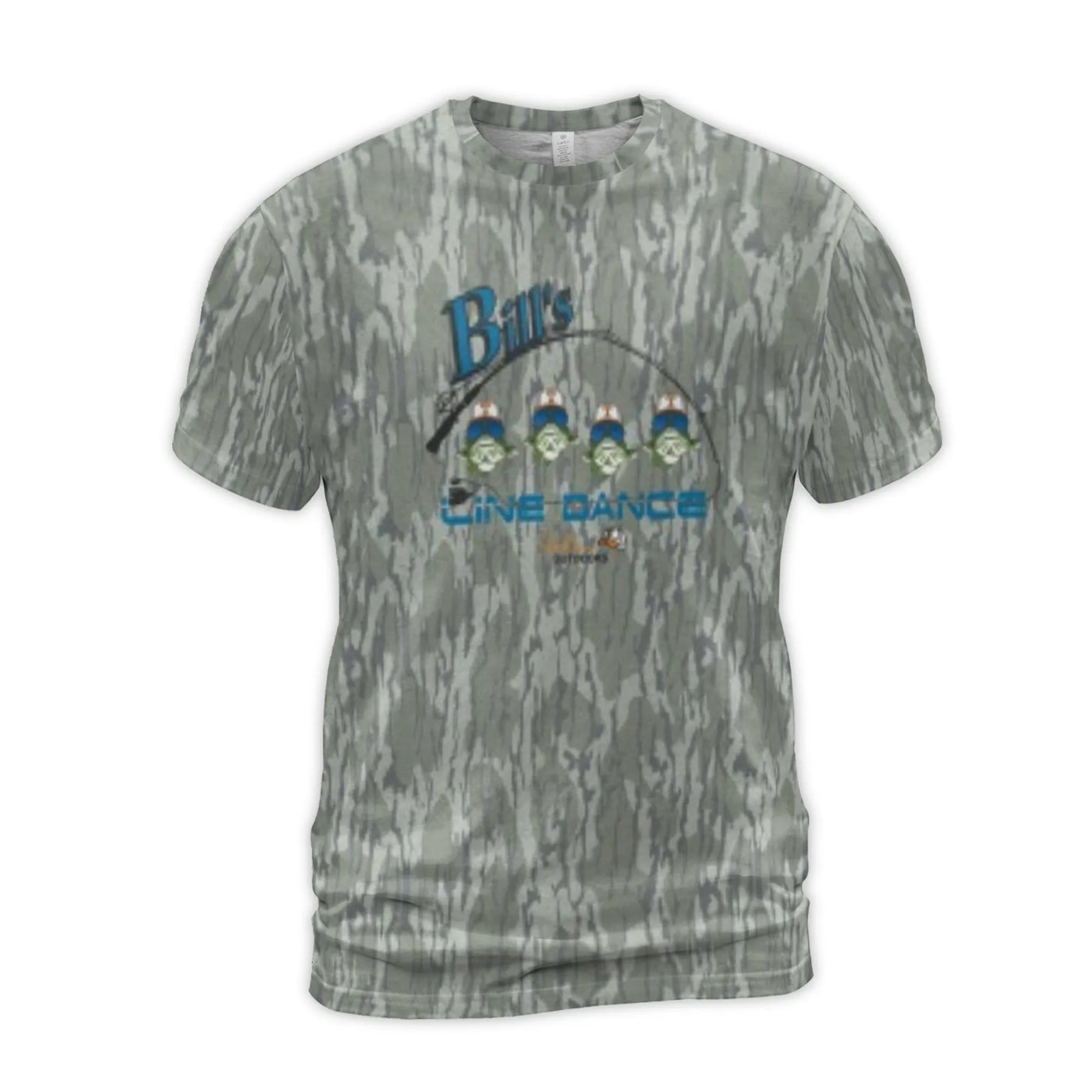 Fishing 3D T-Shirt | Bill's Line Dance Goblin Graphic | Premium Poly-Spandex Jersey | Funny Outdoor Enthusiast Gift