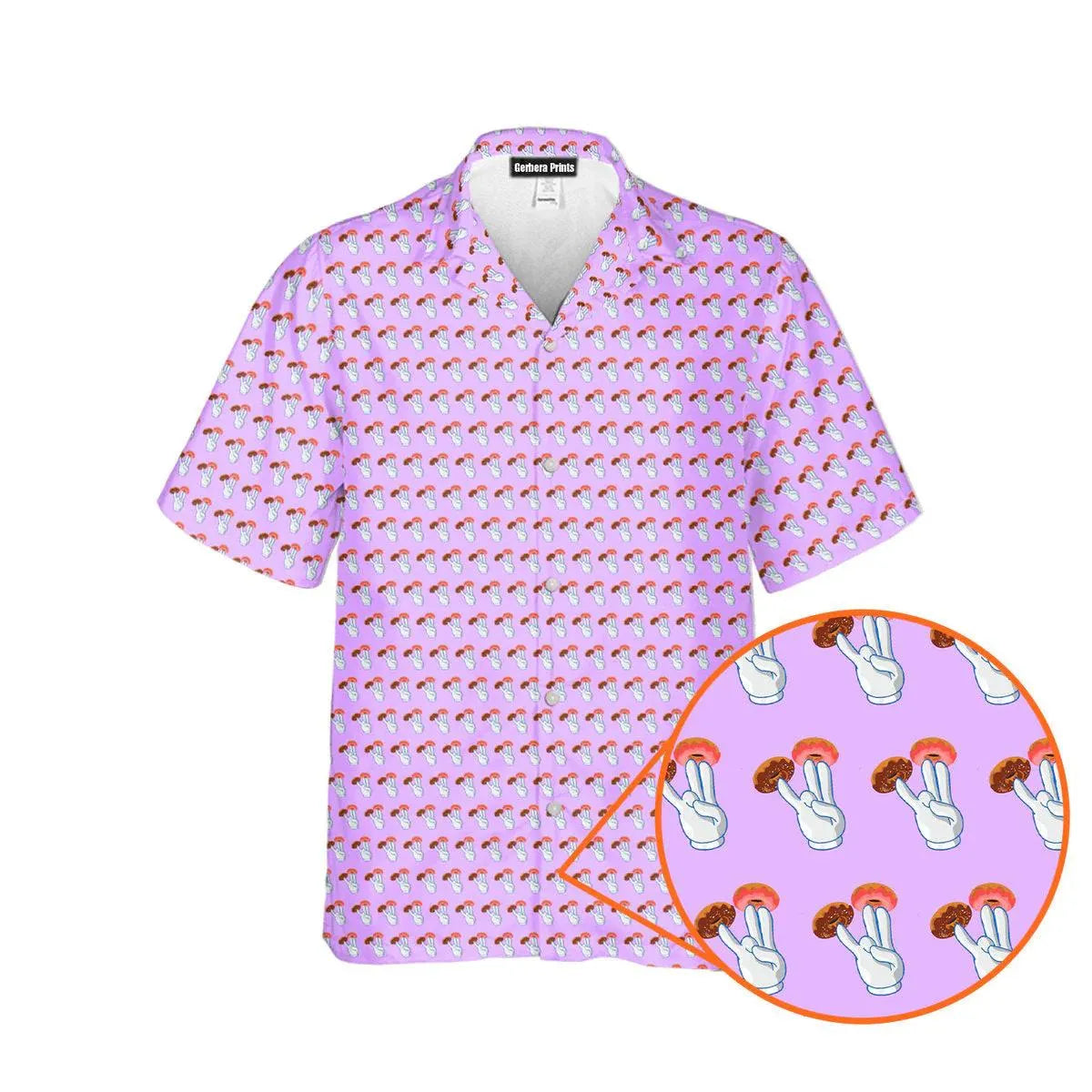 Shocker Hand Hawaiian Shirt | Funny Adult Humor Graphic Print | Lightweight Summer Resort Wear | Novelty Golf Gift for Men