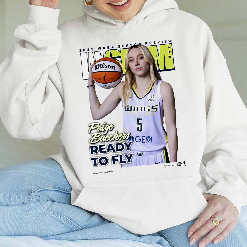 Paige Bueckers Basketball Hoodie | Vintage WNBA Magazine Cover Graphic | Premium Cotton Blend | Gift For College Sports Fan