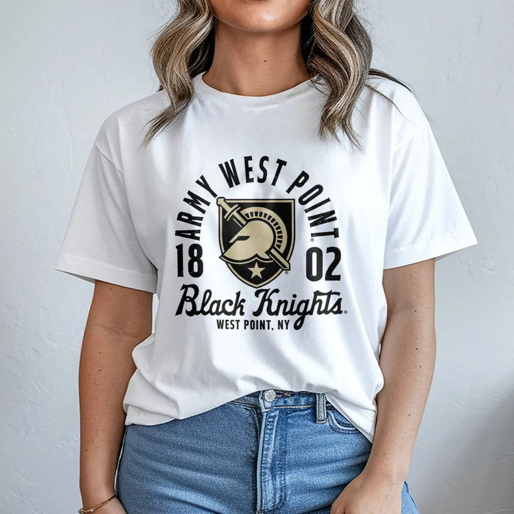 Army West Point T-Shirt | Black Knights Mascot Graphic | Premium 100% Cotton Tee | Gift for Military Academy Alumni & Fans
