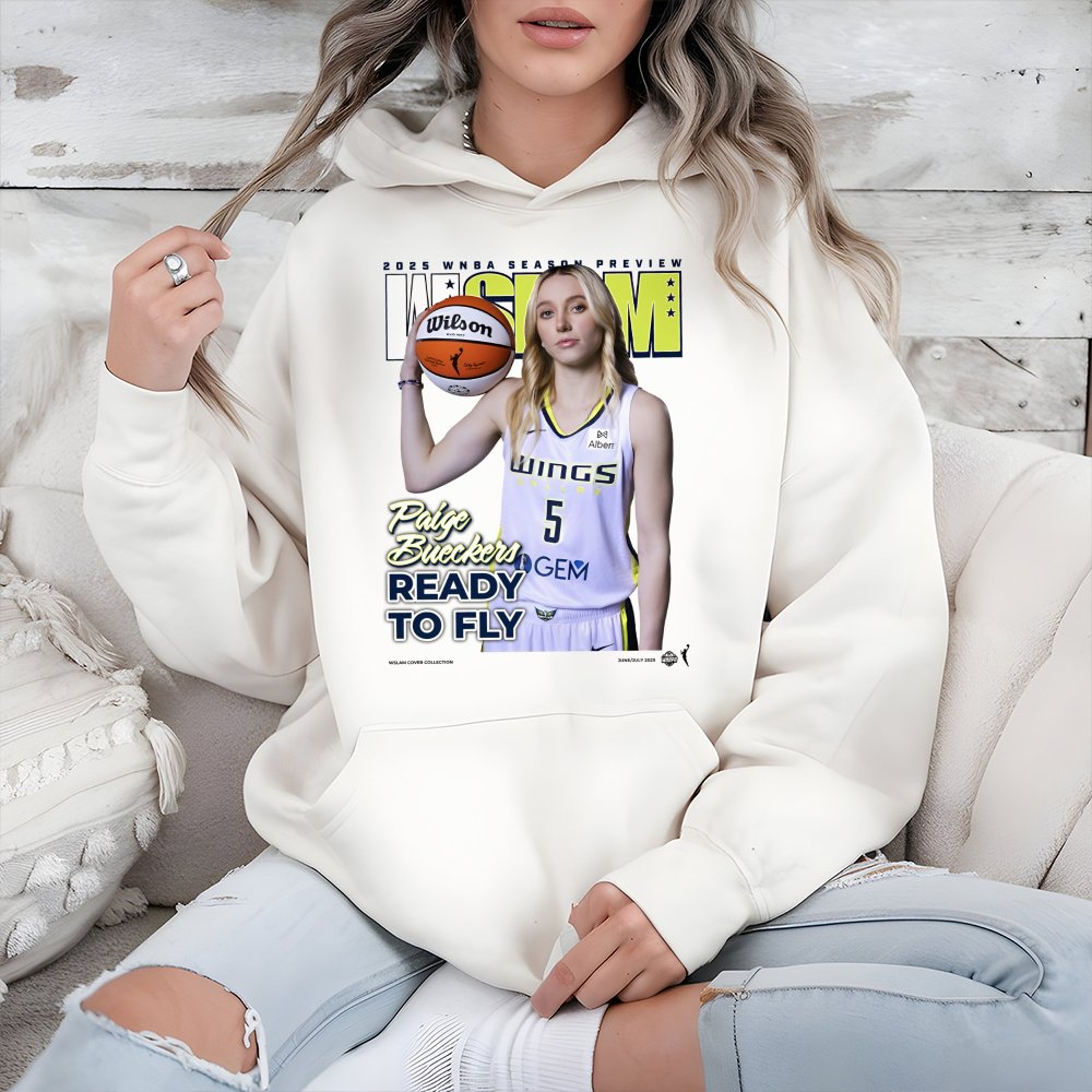 Paige Bueckers Basketball Hoodie | Vintage WNBA Magazine Cover Graphic | Premium Cotton Blend | Gift For College Sports Fan
