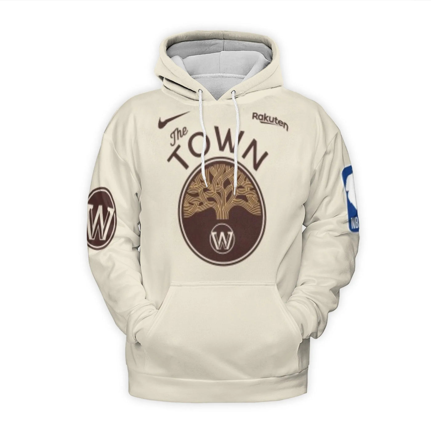 Golden State Warriors 3D Hoodie | The Town Graphic Print | Brushed Fleece Pullover | Unisex Basketball Fan Gift
