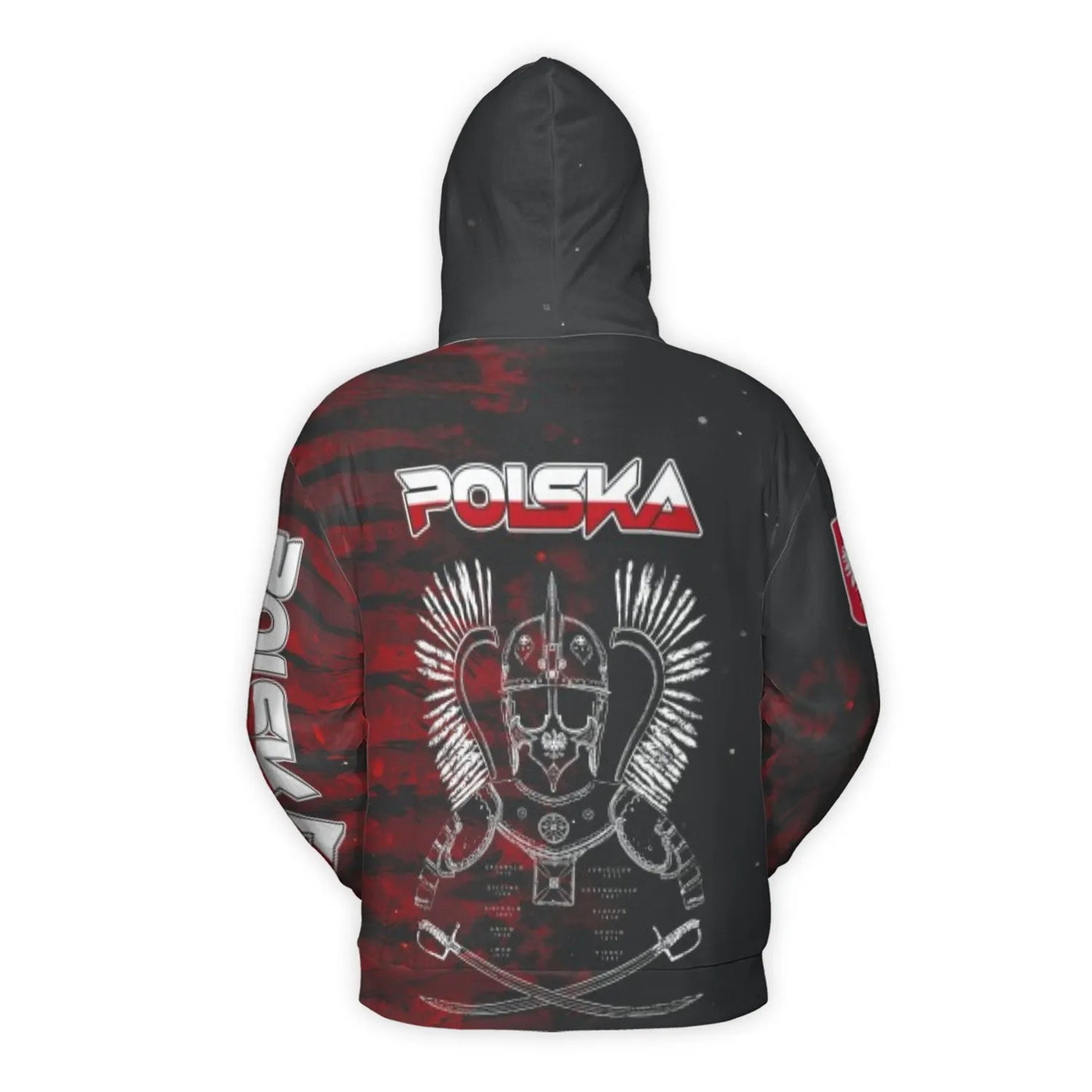 Polish Winged Hussar Hoodie | Historical Poland Eagle Coat of Arms | Premium All-Over Print 3D Sweatshirt | Patriotic Gift fo