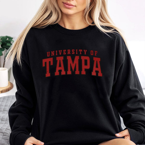 University Of Tampa Sweatshirt | Vintage College Logo Graphic | Premium Cotton Blend | Gift For Student Alumni Faculty