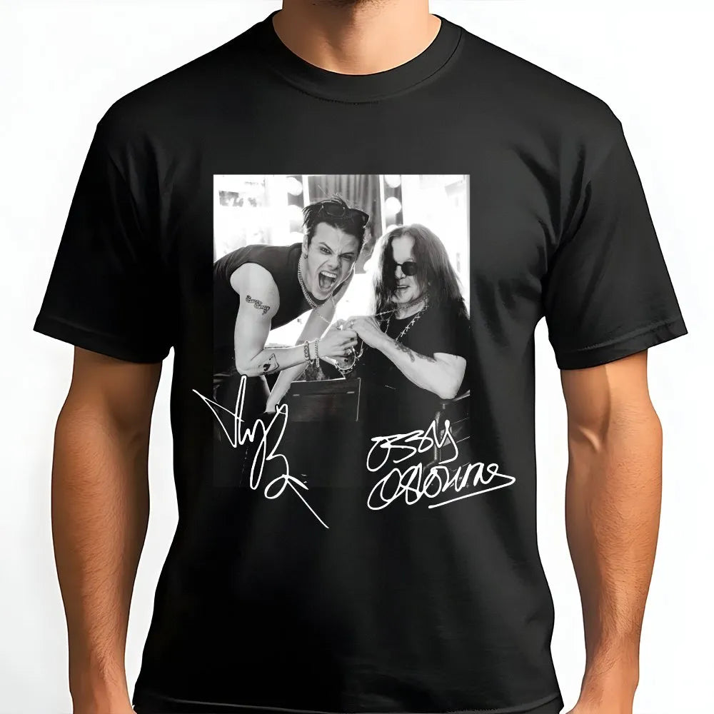 Ozzy Osbourne And Yungblud T-Shirt | Iconic Rock Duo Graphic Print | 100% Premium Cotton | Music Fan Gift For Metalheads
