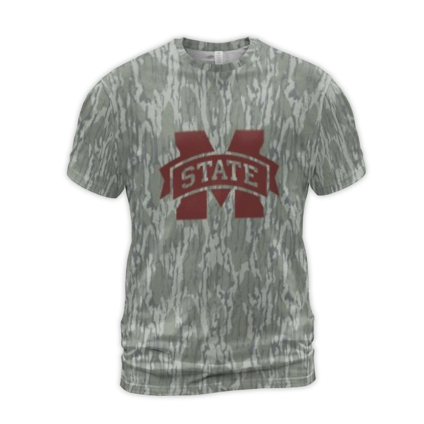Mississippi State University T-Shirt | Camo All-Over 3D Print | Premium Jersey Polyester | College Sports Fan Gift for Men an