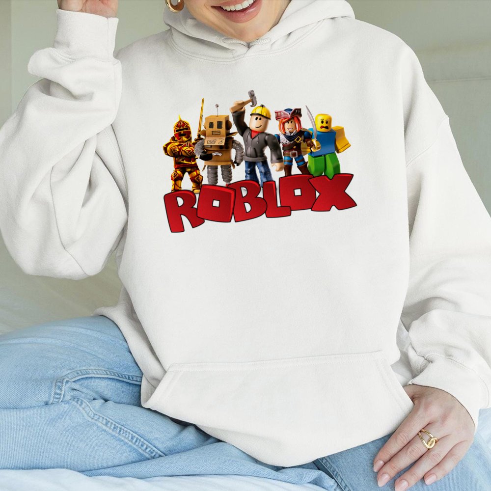 Gaming Character Hoodie | Roblox Inspired Graphic Print | Soft Cotton-Blend Fleece | Premium Birthday Gift for Kids and Gamer