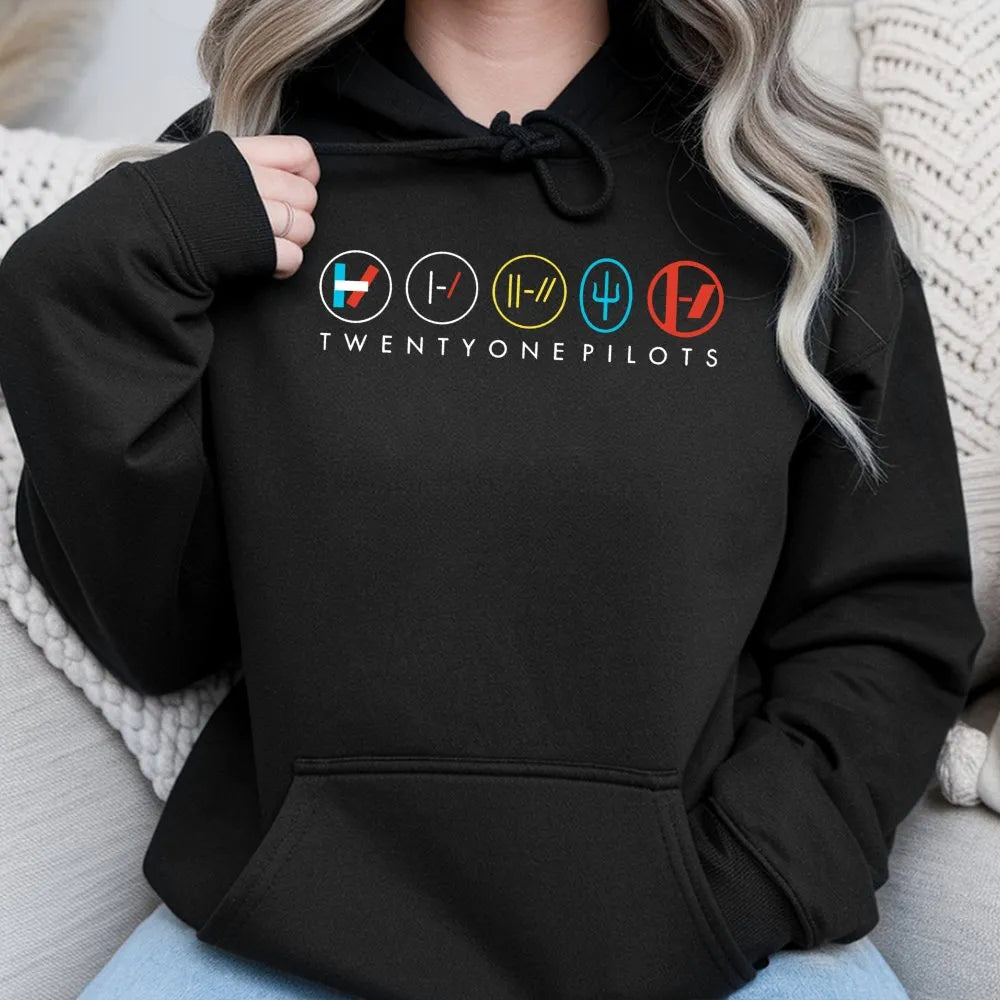 Twenty One Pilots Hoodie | Clancy Album Era Band Logo Graphic | Premium Cotton Blend | Unisex Music Fan Gift For Concert Appa