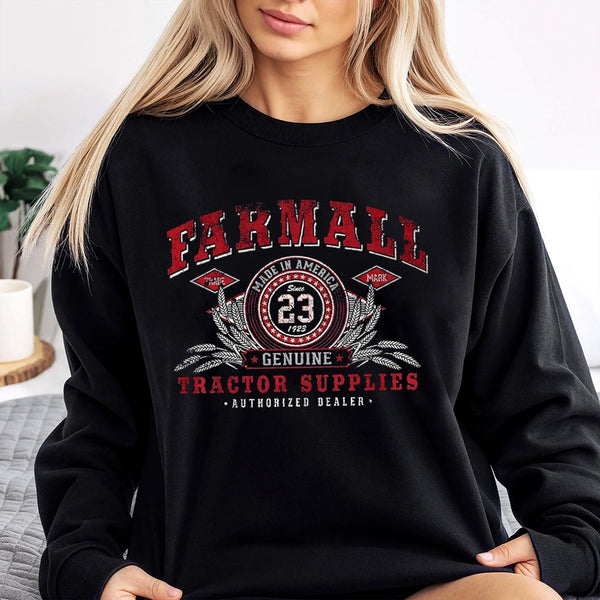 Farmall Tractor Sweatshirt | Vintage Authorized Dealer Graphic | Premium Cotton Blend | Retro Farm Equipment Gift for Farmers