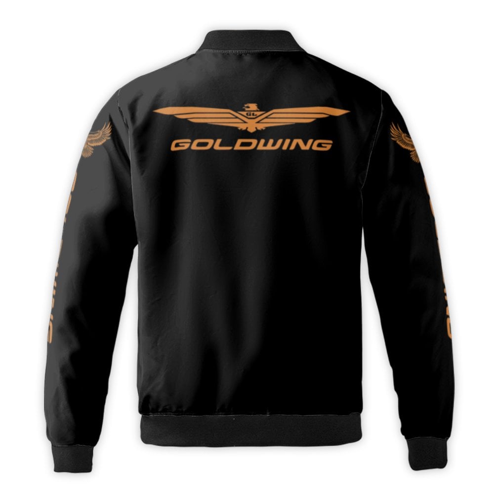 Goldwing Bomber Jacket | Motorcycle Touring Biker Graphic | Durable Nylon Windbreaker | Premium Gift for Motorcycle Riders