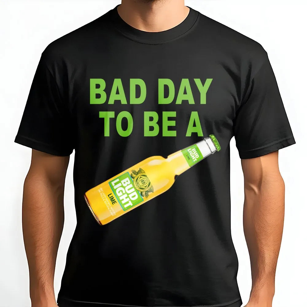 Bad Day To Be A Beer Graphic T-Shirt | Funny Drinking Slogan Tee | Premium Cotton Casual Apparel | Gift For Beer Lovers And P
