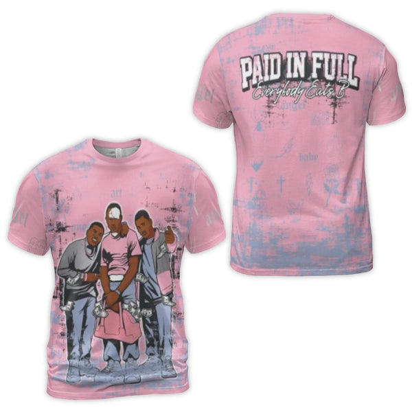 Paid In Full Graphic T-Shirt | 90s Hip Hop Movie Fan Apparel | Premium Polyester Blend All-Over Print | Streetwear Gift For M