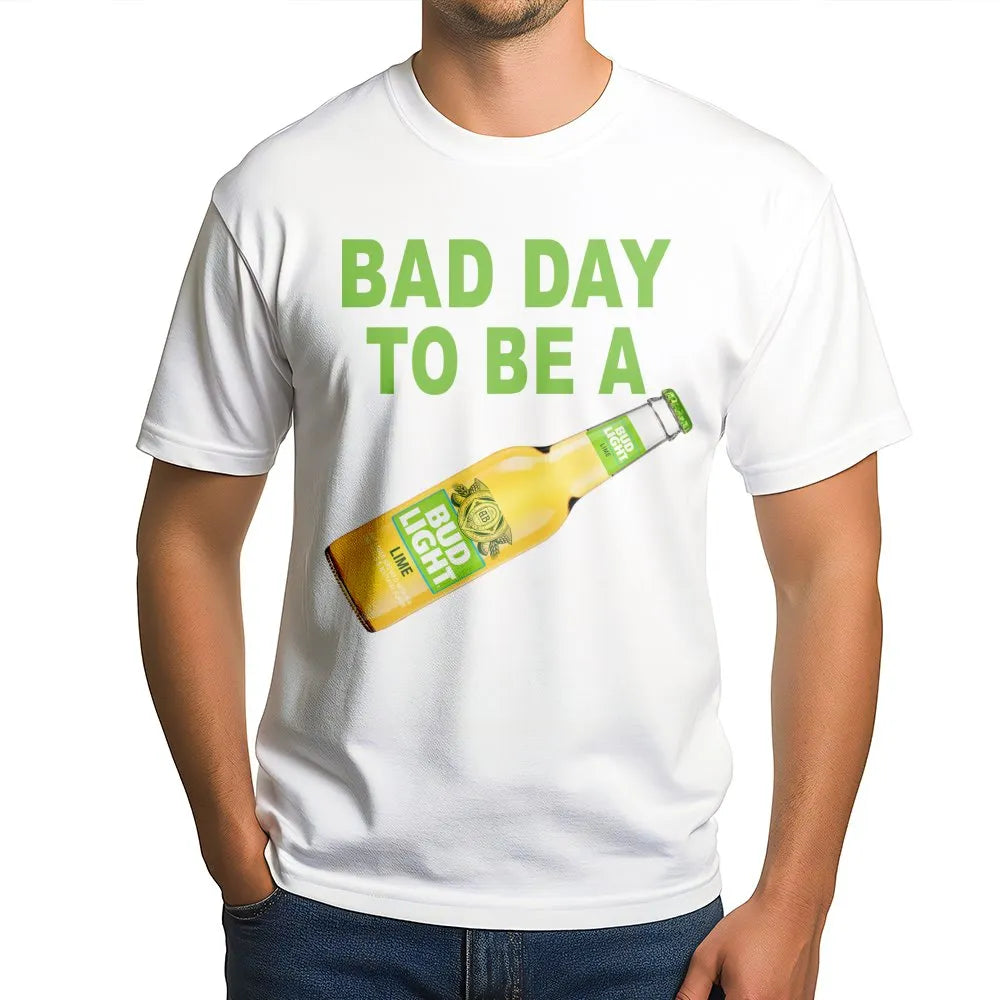 Bad Day To Be A Beer Graphic T-Shirt | Funny Drinking Slogan Tee | Premium Cotton Casual Apparel | Gift For Beer Lovers And P