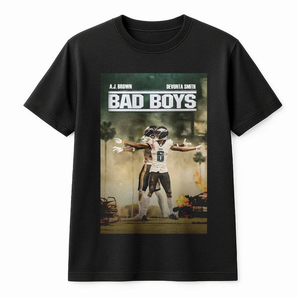 AJ Brown Devonta Smith T-Shirt | Philadelphia Football Graphic Tee | 100% Cotton Premium Apparel | Eagles Fan Gift for Game D