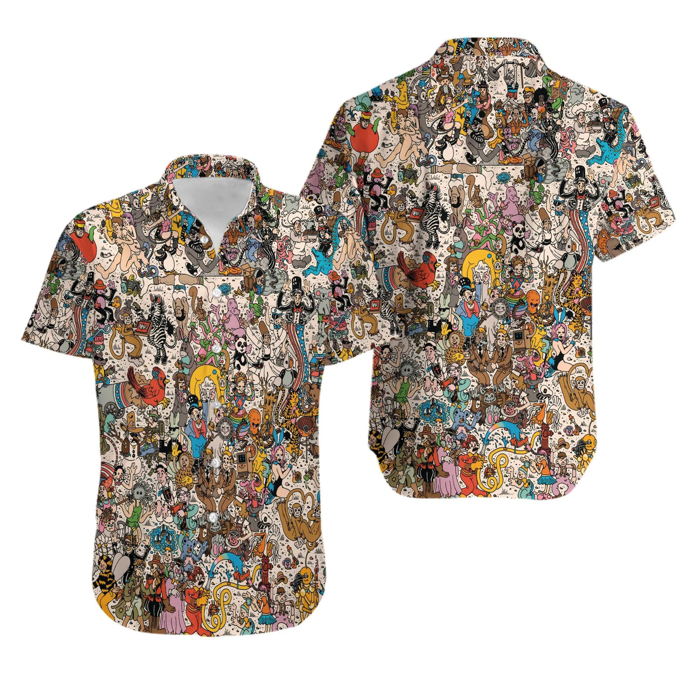 Goose Band Hawaiian Shirt | Everything Must Go Album Print | Lightweight Breathable Fabric | Festival Fan Aloha Apparel