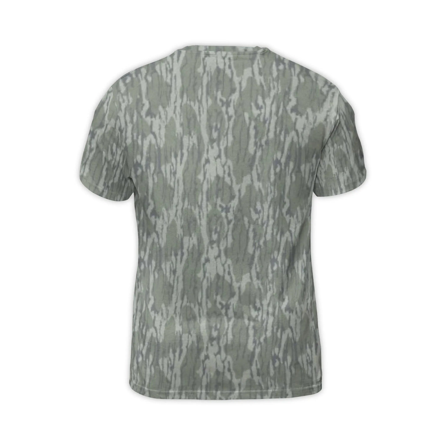Camo T-Shirt | Realistic Tree Bark Pattern | Premium Polyester Blend | All-Over Print Hunting Style Tee for Men & Women