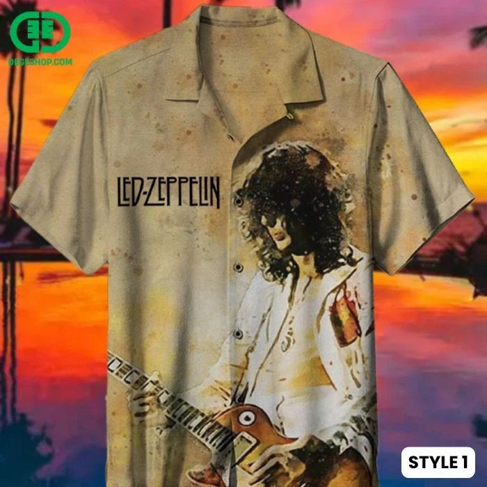 Classic Rock Band Graphic Shirt | Vintage Guitarist Illustration | Lightweight Summer Apparel | Music Festival Gift For Men