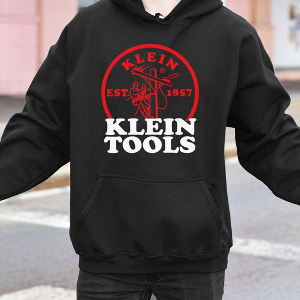 Electrician Hoodie | Klein Tools Graphic Workwear | Soft Cotton-Poly Blend | Premium Gift for Tradesmen and Linemen