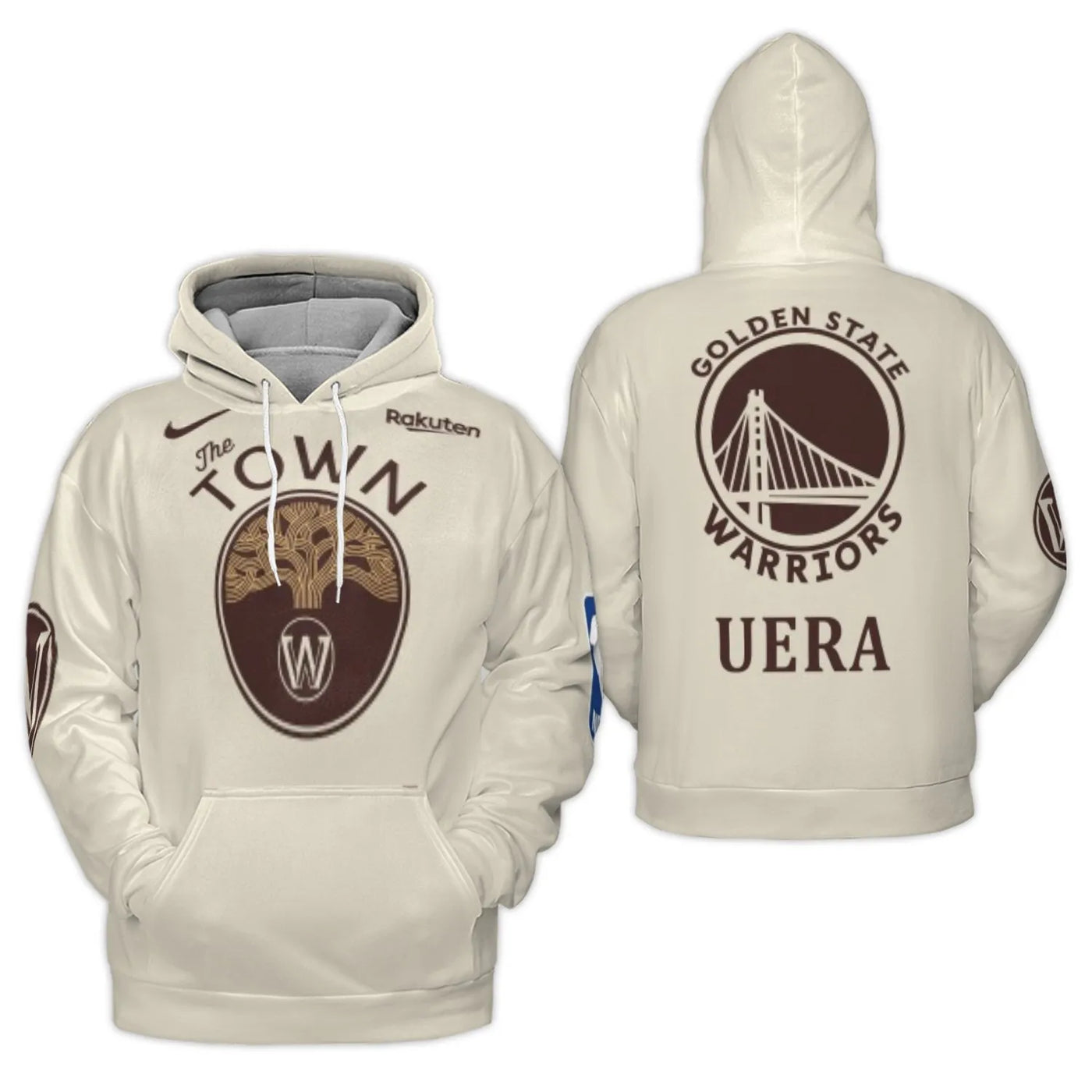 Golden State Warriors Hoodie | The Town Oak Tree & Bridge Graphic | Premium Polyester Fleece | Unisex Basketball Fan Gift