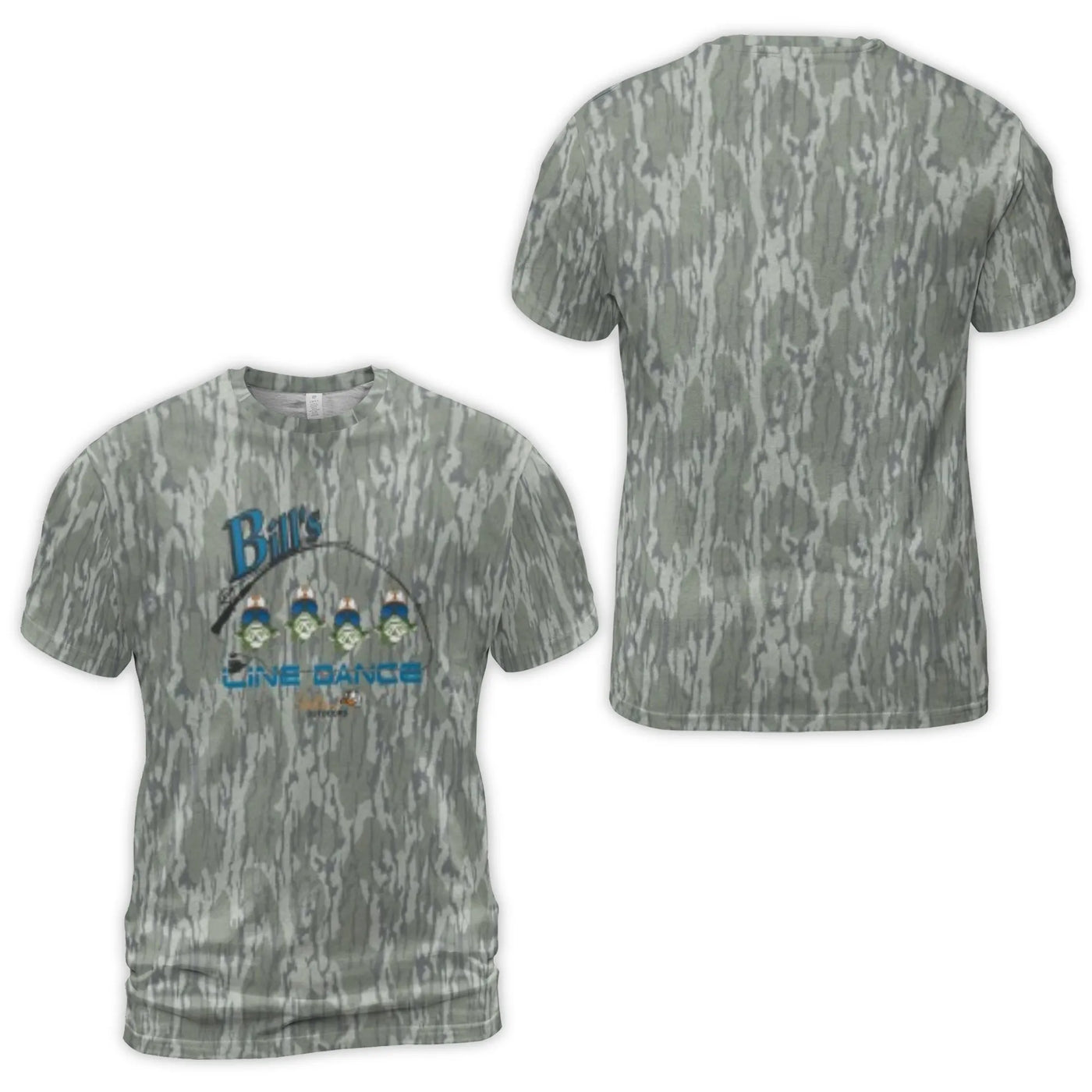 Fishing 3D T-Shirt | Bill's Line Dance Goblin Graphic | Premium Poly-Spandex Jersey | Funny Outdoor Enthusiast Gift