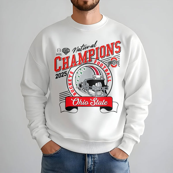 Ohio State Football Sweatshirt | 2025 National Champions Graphic | Premium Unisex Crewneck | College Sports Fan Gift
