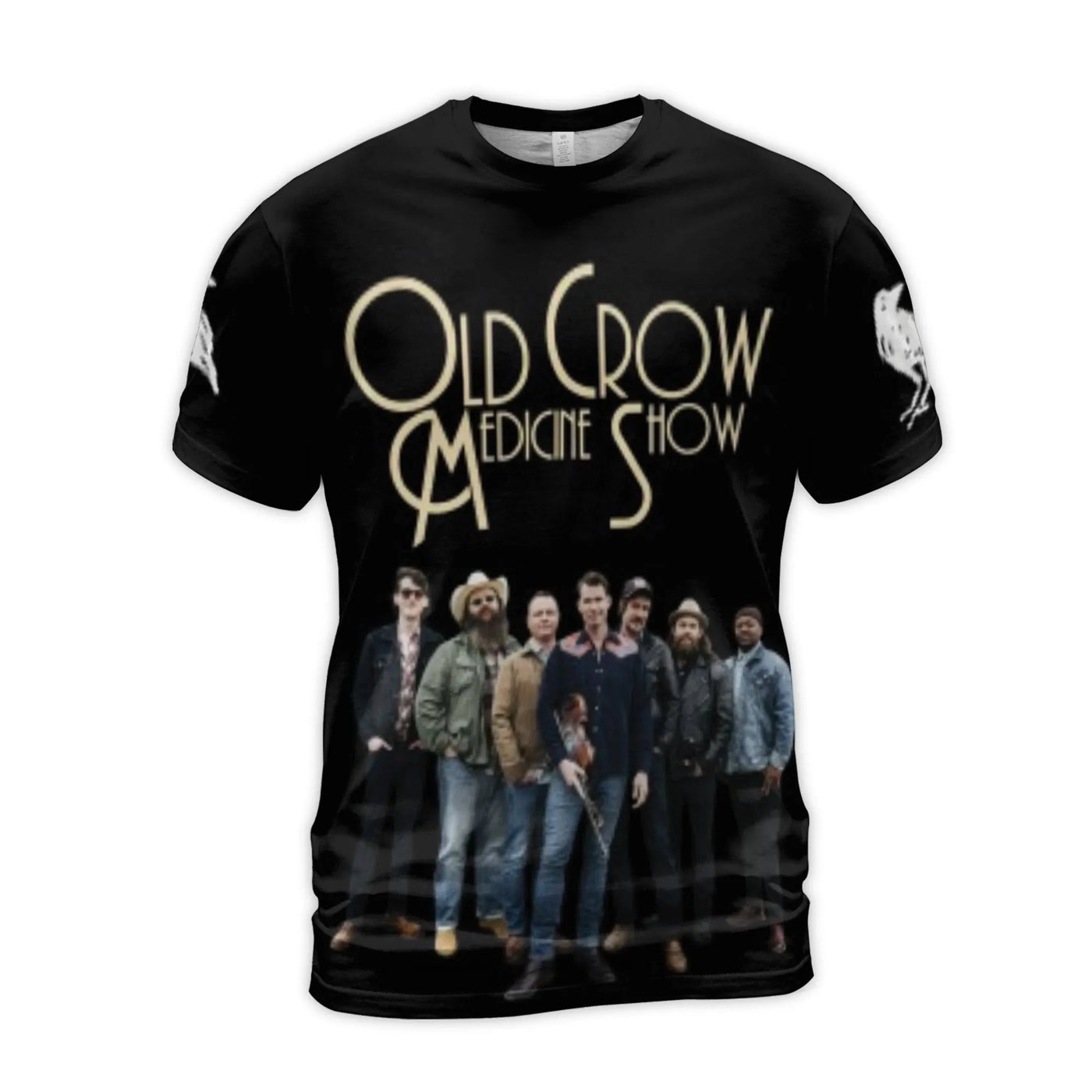 Old Crow Medicine Show Tour T-Shirt | Circle The Wagons Graphic Tee | Premium Polyester Blend | Band Merch Gift for Music Fan