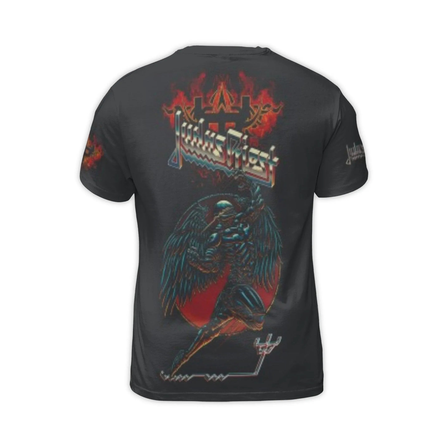 Judas Priest Angel Of Retribution 3D T-Shirt | All-Over Print Metal Graphic Tee | Premium Polyester Blend | Heavy Metal Music