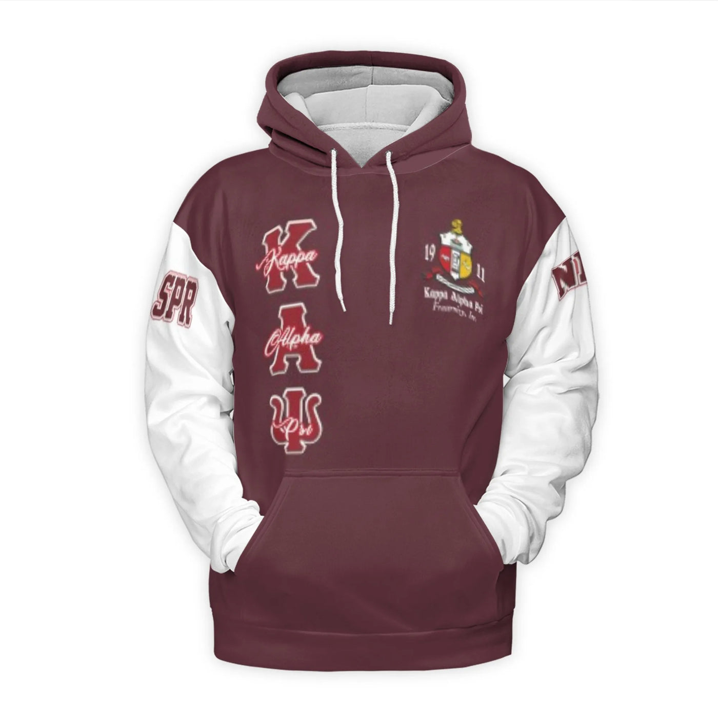 Kappa Alpha Psi 3D Hoodie | Take 6 Greek Letter Graphic | Premium Brushed Fleece Pullover | Fraternity Anniversary Gift For B