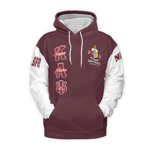 Kappa Alpha Psi 3D Hoodie | Take 6 Greek Letter Graphic | Premium Brushed Fleece Pullover | Fraternity Anniversary Gift For B