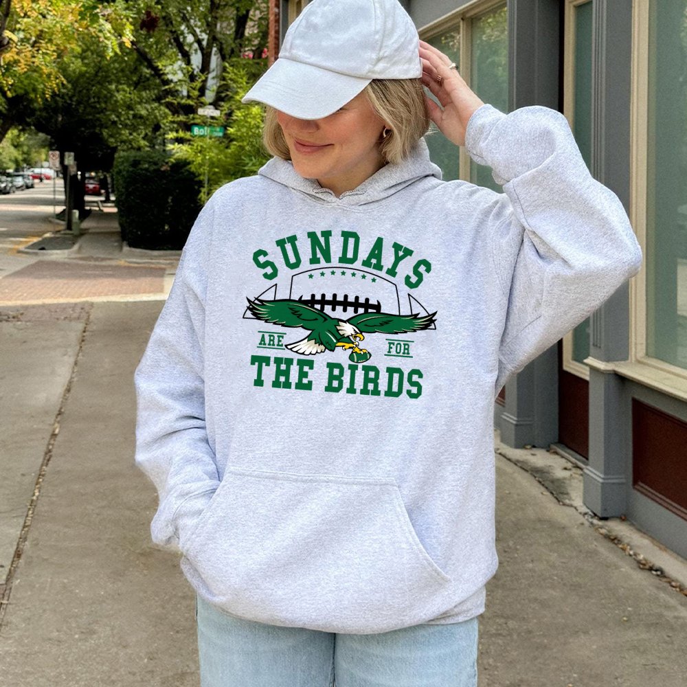 Sundays Are For The Birds Hoodie | Philadelphia Football Fan Apparel | Premium Cotton-Poly Blend | Game Day Gift for Eagles F