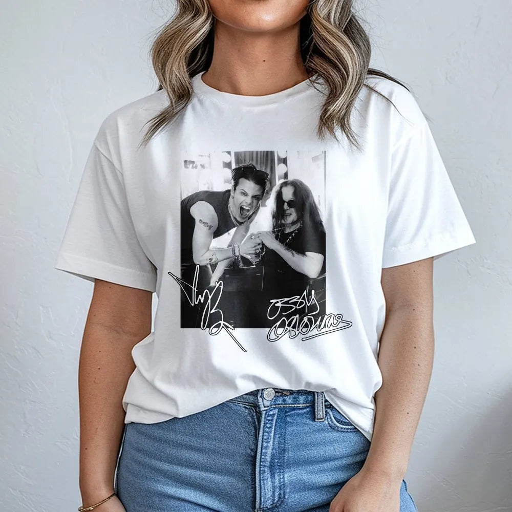 Ozzy Osbourne And Yungblud T-Shirt | Iconic Rock Duo Graphic Print | 100% Premium Cotton | Music Fan Gift For Metalheads