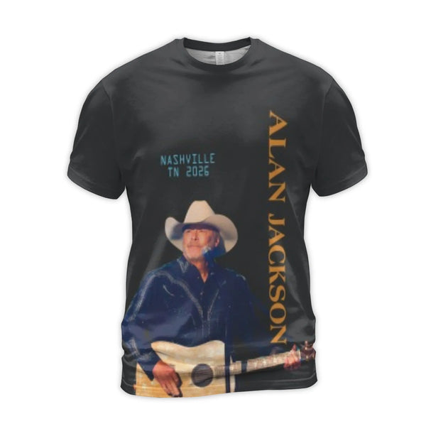 Alan Jackson Nashville 2026 Concert T-Shirt | Last Call Final Tour Graphic Tee | Premium Polyester Blend | Country Music Fan 