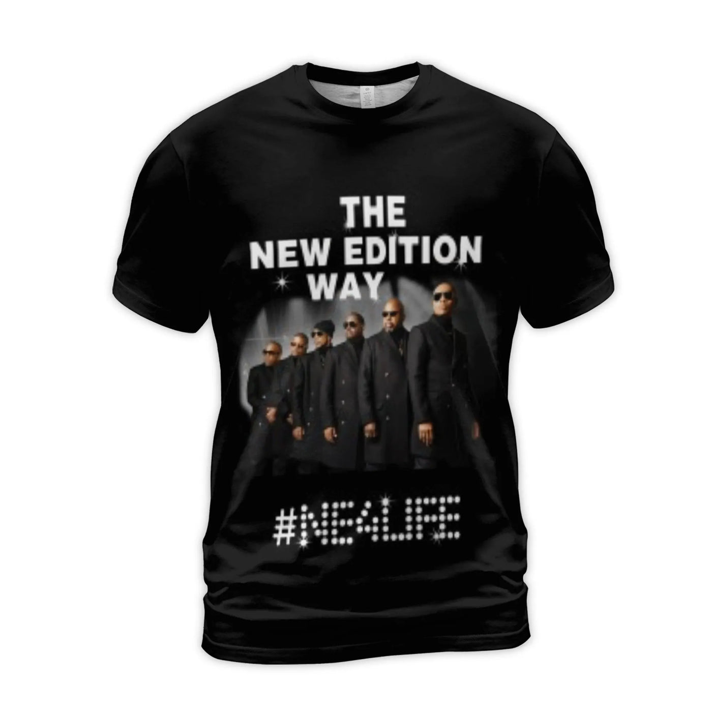 New Edition Band 3D T-Shirt | The New Edition Way Tour 2026 Graphic Print | Premium Polyester Blend | R&B Music Fan Gift & Co