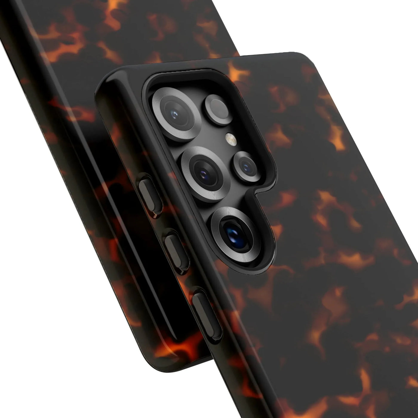 Tortoiseshell Samsung Galaxy Case | Classic Tortoise Pattern Hard Cover | Dual-Layer Polycarbonate | Premium Protective Phone