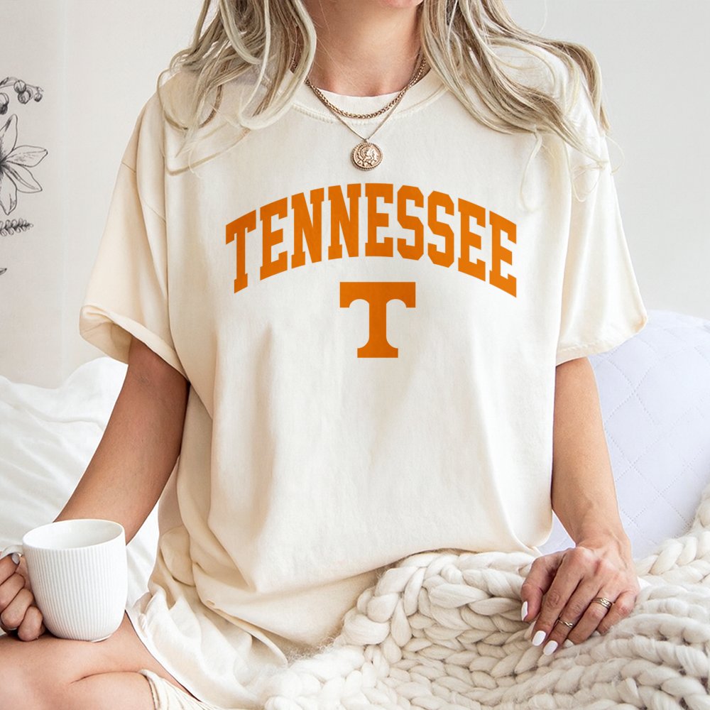 Tennessee College Sports T-Shirt | Vintage Style University Script Logo | 100% Cotton Premium Crewneck | Fan Gift For Student