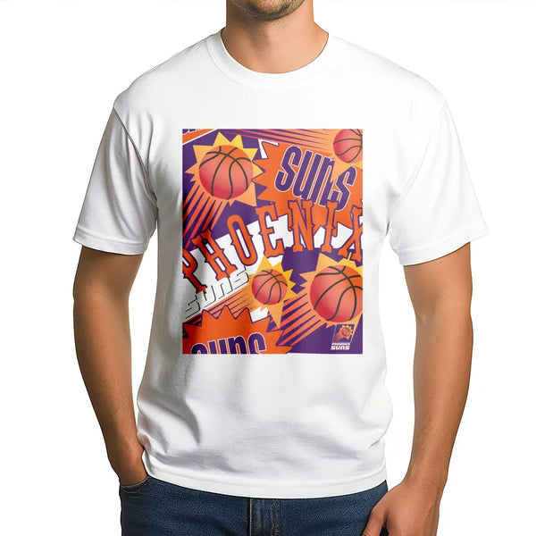 Phoenix Suns Retro Basketball T-Shirt | 90s Vintage Style Graphic | Premium Soft Cotton | NBA Fan Gift Apparel for Men and Wo