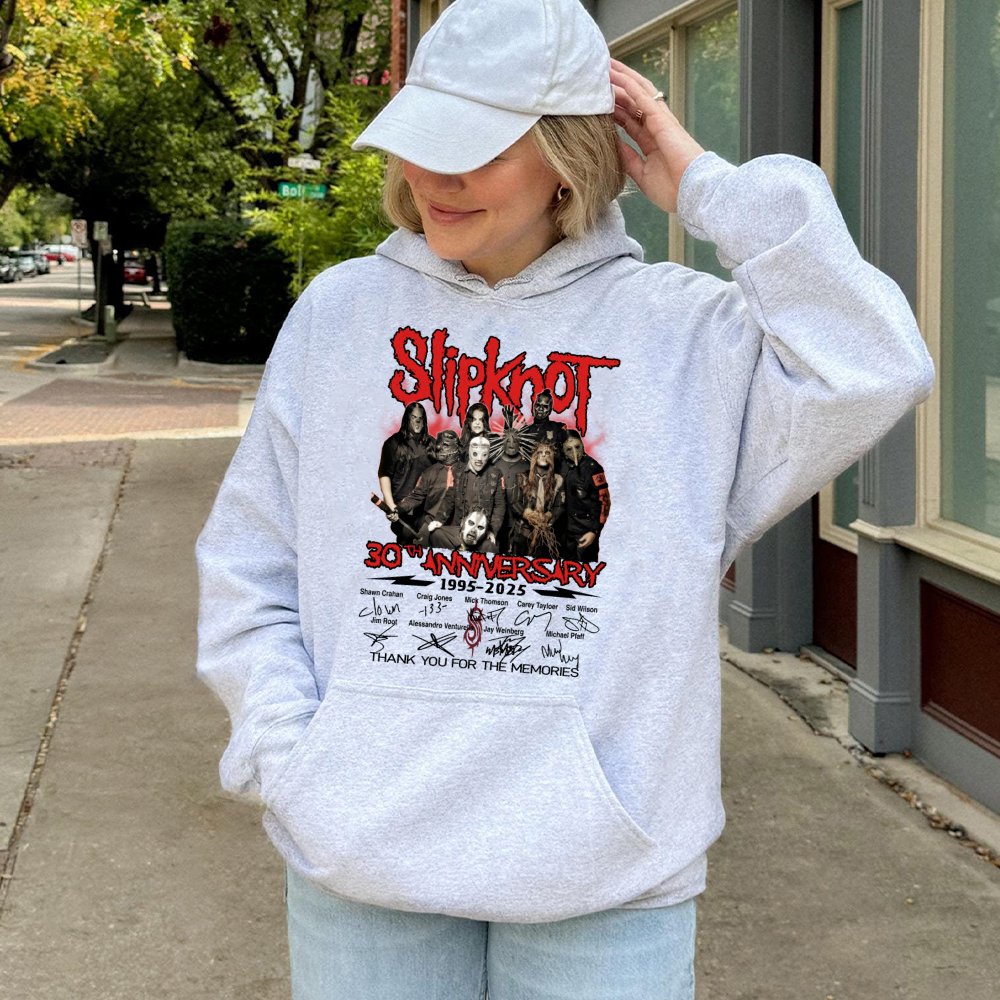 Slipknot 30th Anniversary Hoodie | 1995-2025 Graphic Band Logo Sweatshirt | Premium Cotton-Blend Apparel | Heavy Metal Music 
