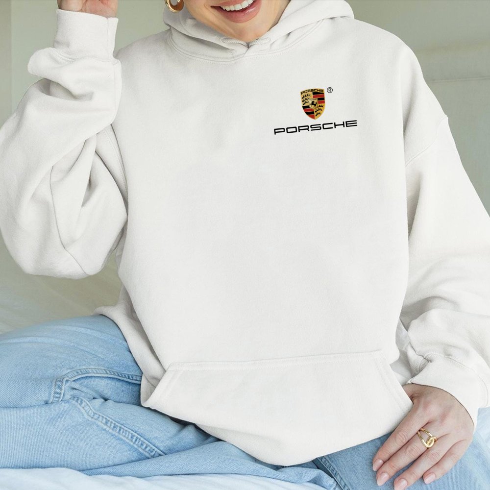 Luxury Sports Car Brand Hoodie | Minimalist Logo Graphic Print | Premium Cotton-Poly Blend | Unisex Gift for Car Enthusiasts 