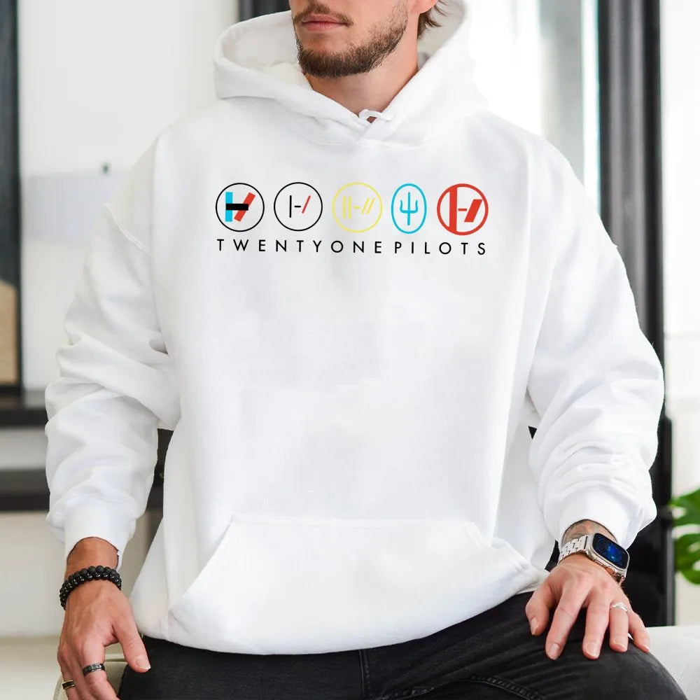 Twenty One Pilots Hoodie | Clancy Album Era Band Logo Graphic | Premium Cotton Blend | Unisex Music Fan Gift For Concert Appa