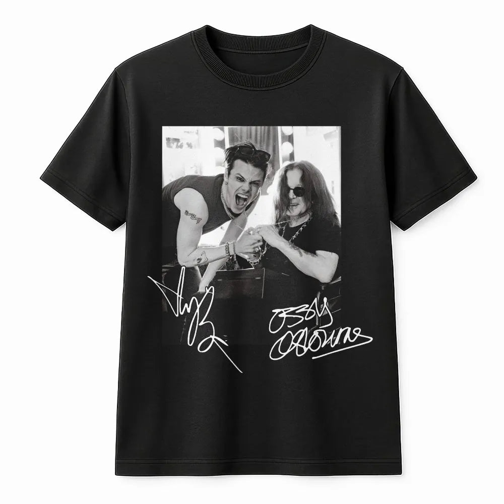Ozzy Osbourne And Yungblud T-Shirt | Iconic Rock Duo Graphic Print | 100% Premium Cotton | Music Fan Gift For Metalheads