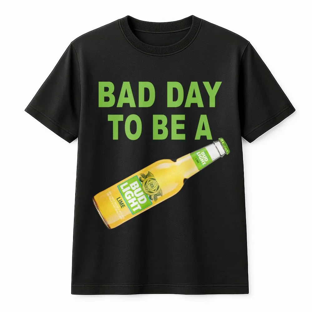 Bad Day To Be A Beer Graphic T-Shirt | Funny Drinking Slogan Tee | Premium Cotton Casual Apparel | Gift For Beer Lovers And P