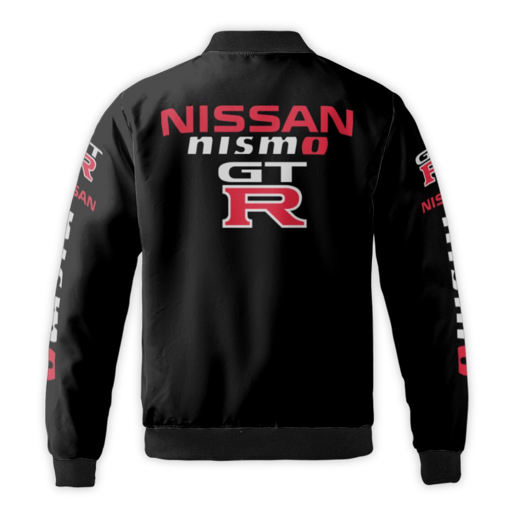 Nissan Nismo GT-R Bomber Jacket | JDM Racing Logo Streetwear Coat | Premium Nylon & Taffeta | Automotive Apparel Gift for Car
