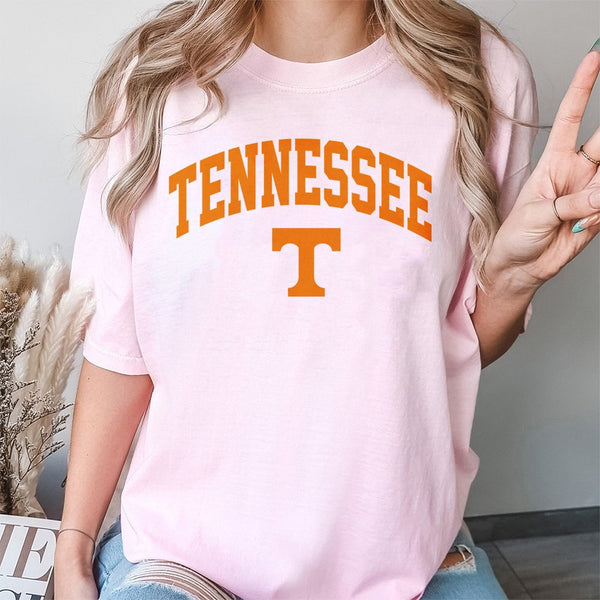 Tennessee College Sports T-Shirt | Vintage Style University Script Logo | 100% Cotton Premium Crewneck | Fan Gift For Student
